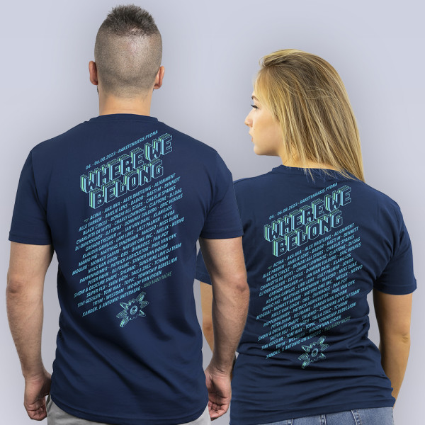 NATURE ONE 2023 | T-Shirt | LineUp 2 | Unisex blau