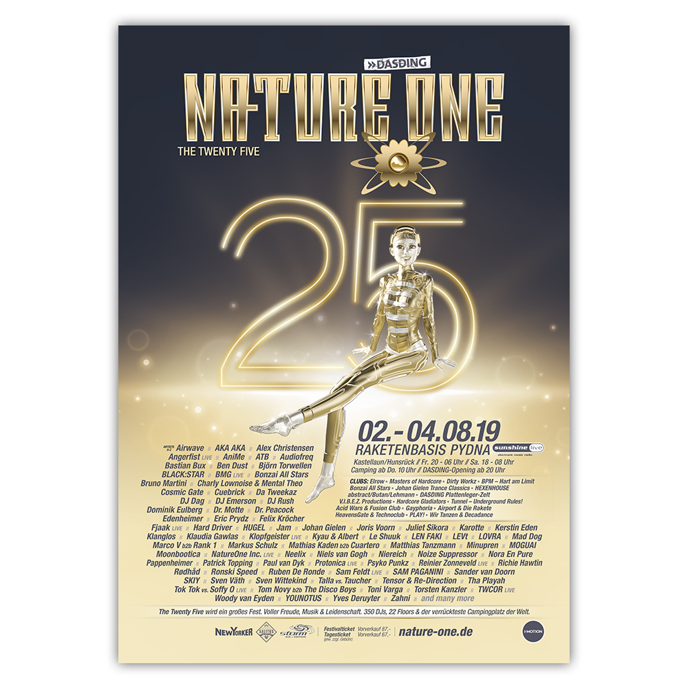 Rejse svovl Som NATURE ONE 2019 | Poster | Music & Stuff | NATURE ONE | Events | I-Motion  Online Shop